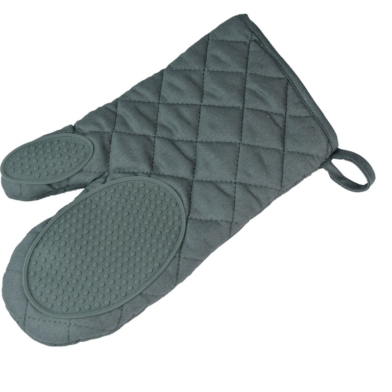 Gant de cuisine avec grip en silicone 30x18cm gris