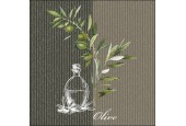 Serviettes Ambiente 33x33cm Huile Et Olives 20 pcs