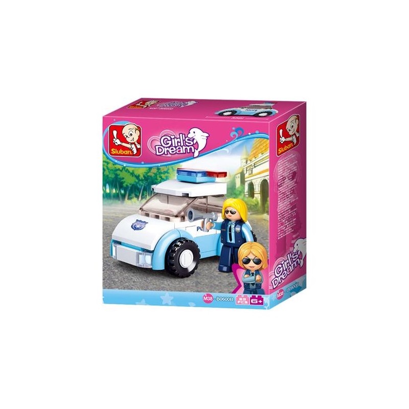 Le rêve d'une fille de Sluban Officier de police avec voiture de patrouille, Âge : à partir de 6 ans