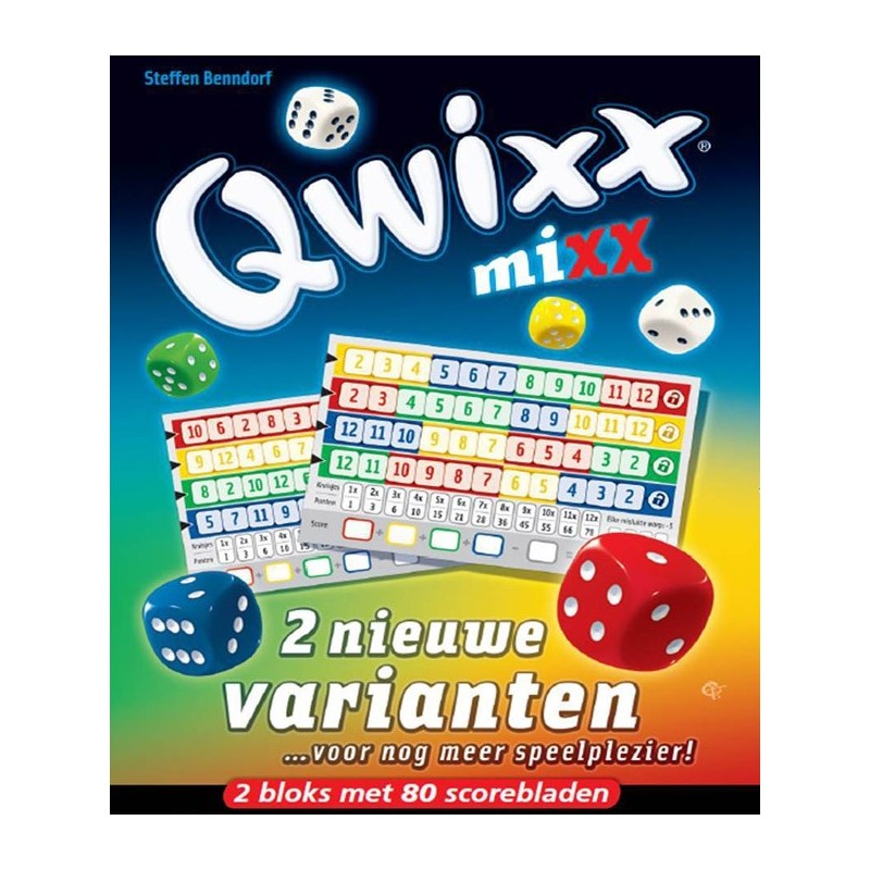 Jeux de gobelins blancs Qwixx Mixx