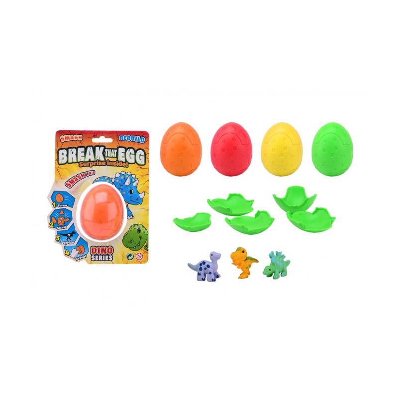 John Toy "Break that egg" dinosaurus in ei