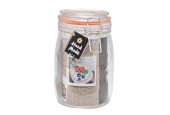Pot Weck 1000ml 10,5x17cm avec anneau silicone orange