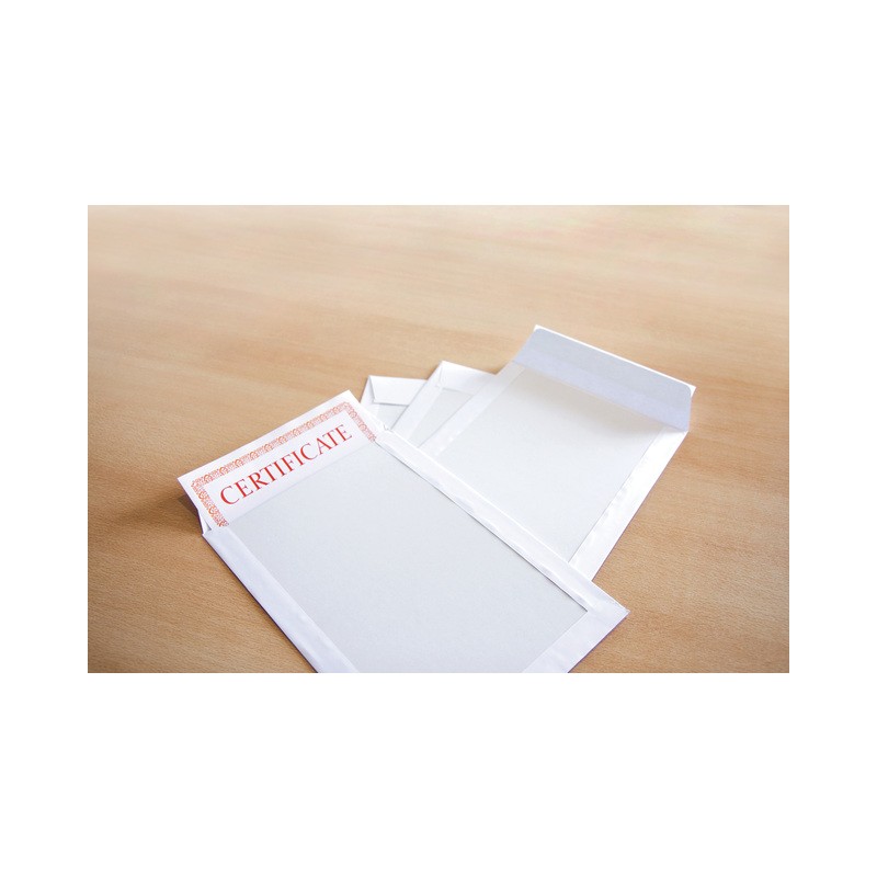 Raadhuis Enveloppen 262x371mm EB4 bordrug wit kraft 120gr pak a 10st.