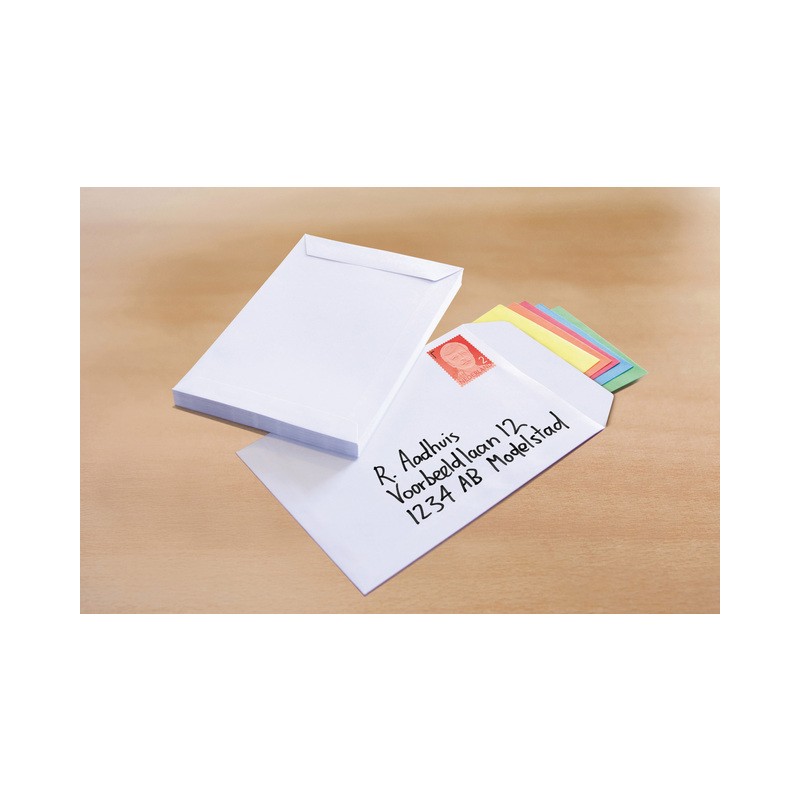 Enveloppes Mairie 162x229 C5 acte bande adhésive blanc 100gr paquet de 10 pièces. auto-adhésif, autocollant