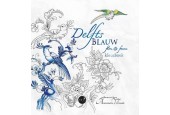 Livre de coloriage flore et faune bleu de Delft