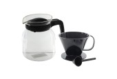 Verseuse en verre pour cafetière 1,2 L avec filtre et cuillère doseuse