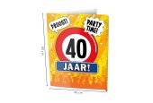 Paperdreams Window signs - 40 jaar 60x45cm