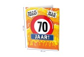 Paperdreams Window signs - 70 jaar 60x45cm