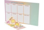 Weekplanner met stickers 33,5x21cm