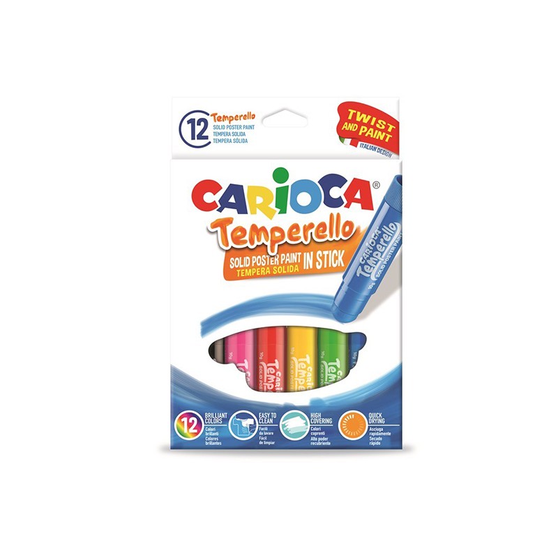 Carioca Temperello 12 Plakkaatverfsticks