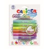 Carioca Colle pailletée néon sur blister 6x10.5ml