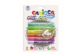 Carioca Glitterlijm neon op blister 6x10,5ml