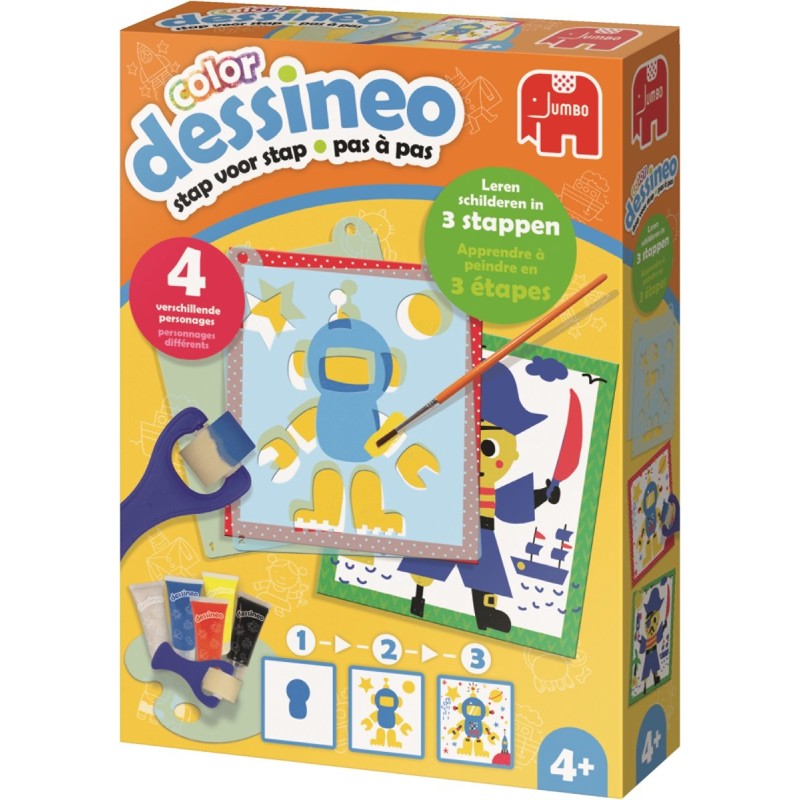 Jumbo Dessineo Schilderen Met Sjablonen Personages