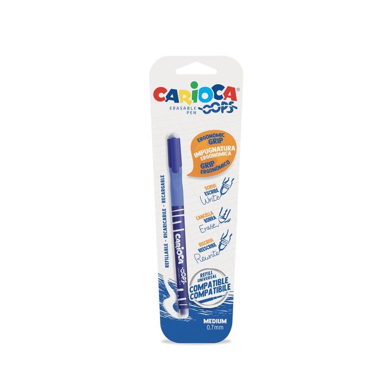 Carioca Oops stylo puzzle effaçable 0,7 mm bleu