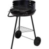 BBQ Barbecue Half Open Op Wielen 43 Cm