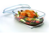 Pyrex Rechthoekige ovenschaal met deksel 4,3+2,2L 32 x 21 x 9 cm