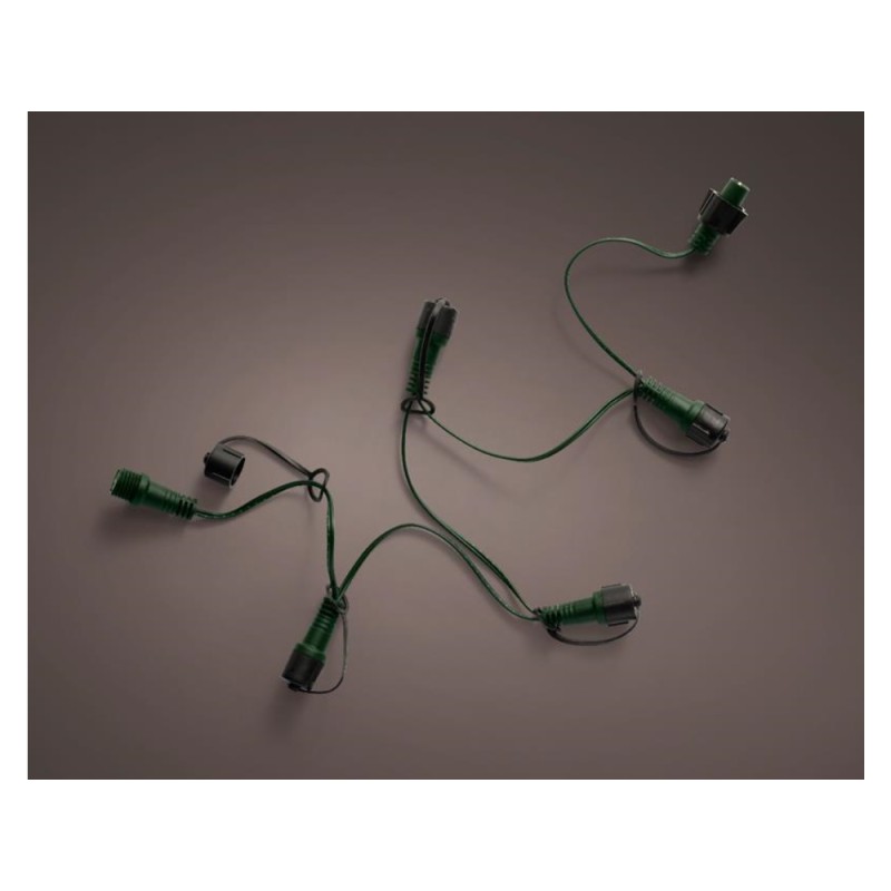 Lumineo LED's connect couplage éclairage répartiteur 4 voies extérieur vert 85cm