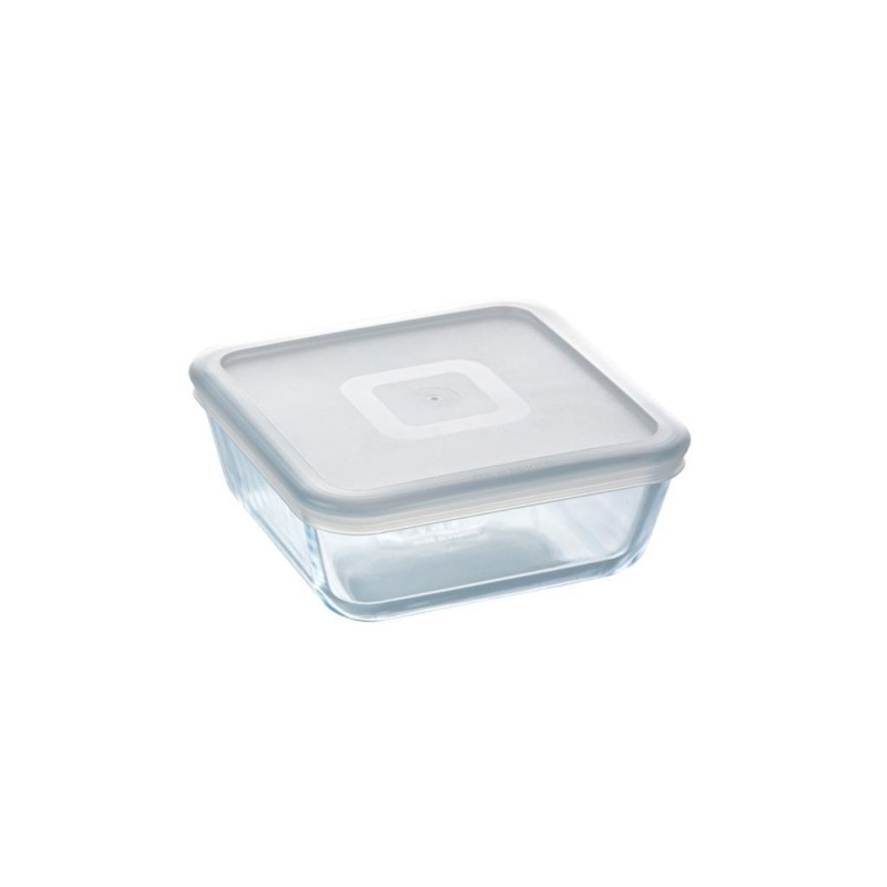 Pyrex COOK&FREEZE Plat carré en verre avec couvercle 2L 20x22cm