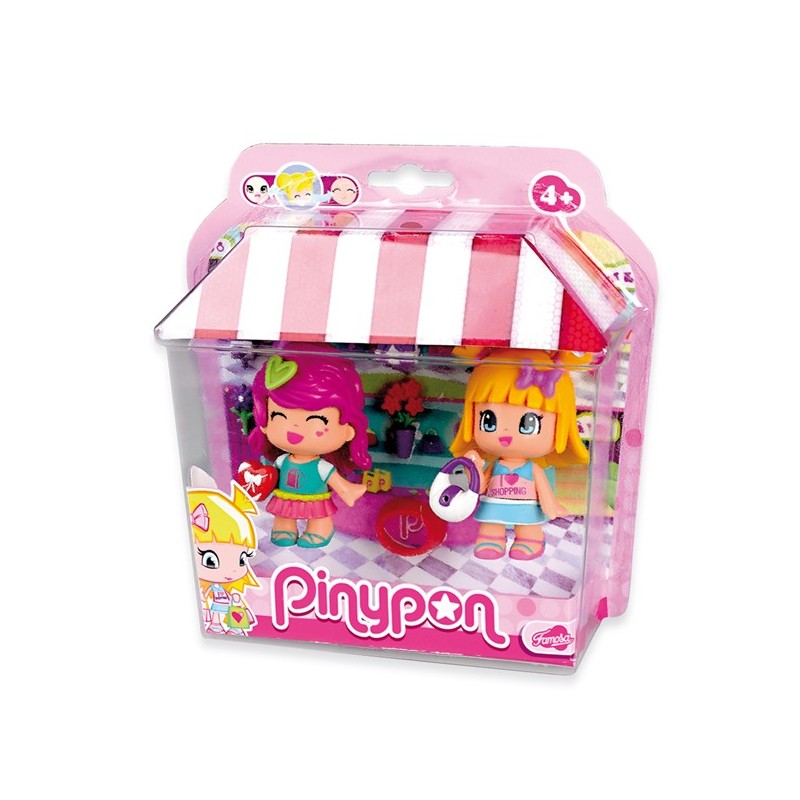 Pinypon Winkel vriendjes in blister met accessoires.