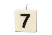 Bougie lettre Paperdreams n° 7, lot de 4