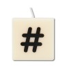 Paperdreams Letter Kaarsje symbool #, set van 4