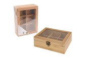 Boîte à thé bambou 21x16x8cm