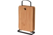 Set de planches à découper en bambou 6 pièces avec support 30x16cm