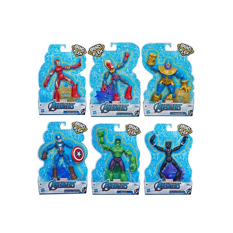 Hasbro Marvel Avengers Bend N Flex 15cm Figuur