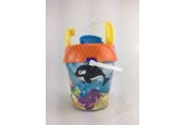 Adriatic Bucket set poisson holographique avec formes Ø18x28cm