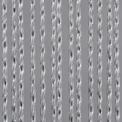 Rideau de porte Marloes 90x220cm transparent/noir en PVC souple