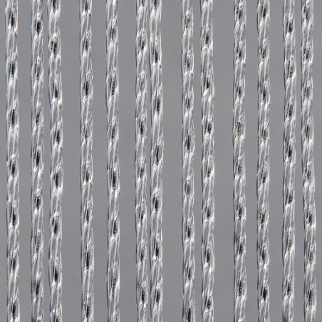 Rideau de porte Marloes 90x220cm transparent/noir en PVC souple