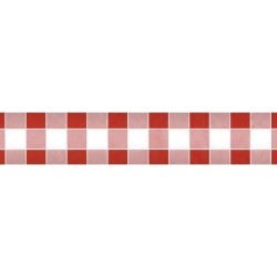 Damast tafelpapier 1.18x10m ruit rood