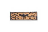 Esschert Design Paillasson imprimé abeille caoutchouc/noix de coco 25x75,5cm