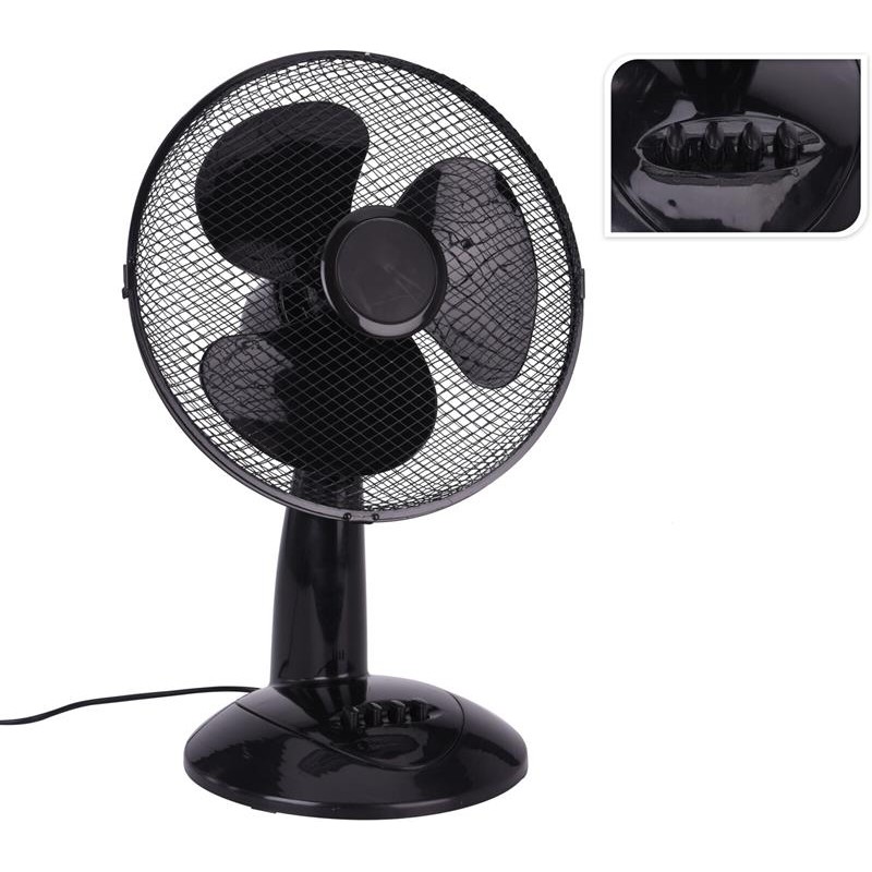 Table De Ventilateur Modèle 30Cm Noir