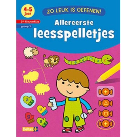 Deltas Zo leuk is oefenen! Allereerste leesspelletjes (4-5jr)