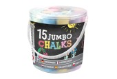 Seau Grafix avec 15 morceaux de craie de trottoir Ø11x11cm