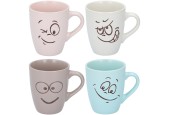 Mug avec visage Ø8,8x10,7cm 387ml
