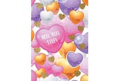 Cartes de voeux beaucoup d'amour pack de 10 pièces avec enveloppe