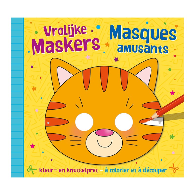 Deltas Kleur- En Knutselpret - Vrolijke Maskers (4+)