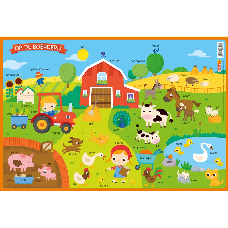 Sous-verres éducatifs Deltas - À la ferme