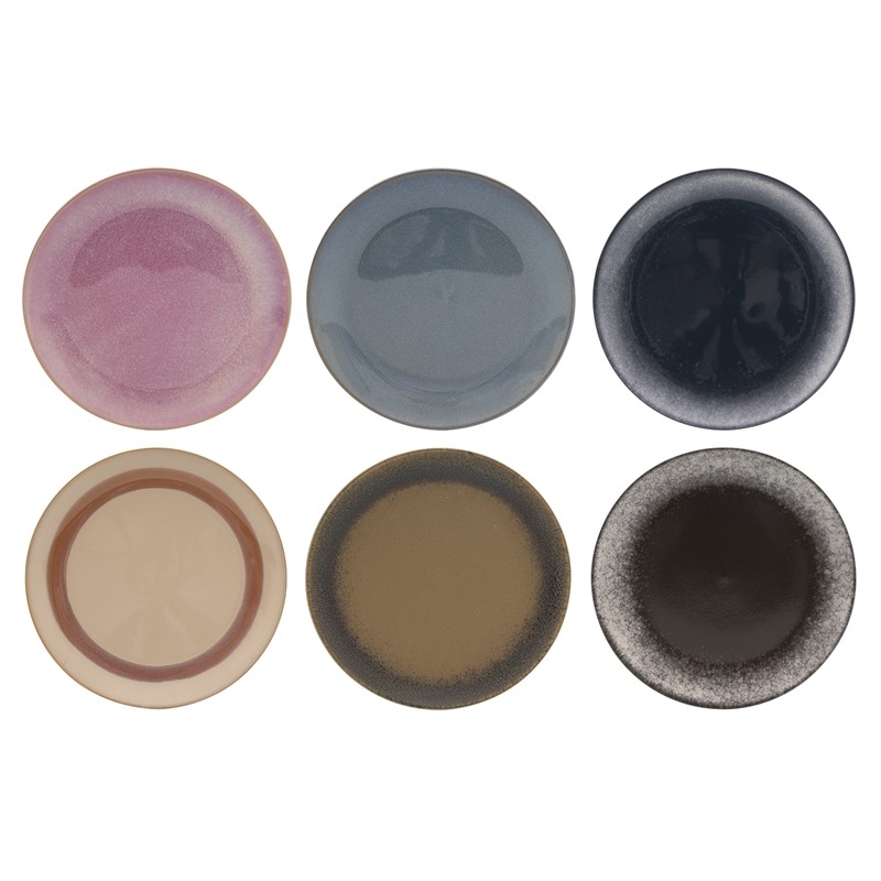 Plat 'Terre' boîte de 6 pièces Ø10x5cm