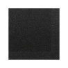 Serviettes Duni Noir 24x24cm tissu 3 épaisseurs FSC paquet de 20 serviettes