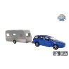 Kids Globe Volvo V70 Met Dethleffs Caravan Die Cast Pull Back 30cm