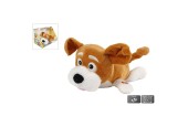 Peluche chien à rouler avec son 28 cm avec piles