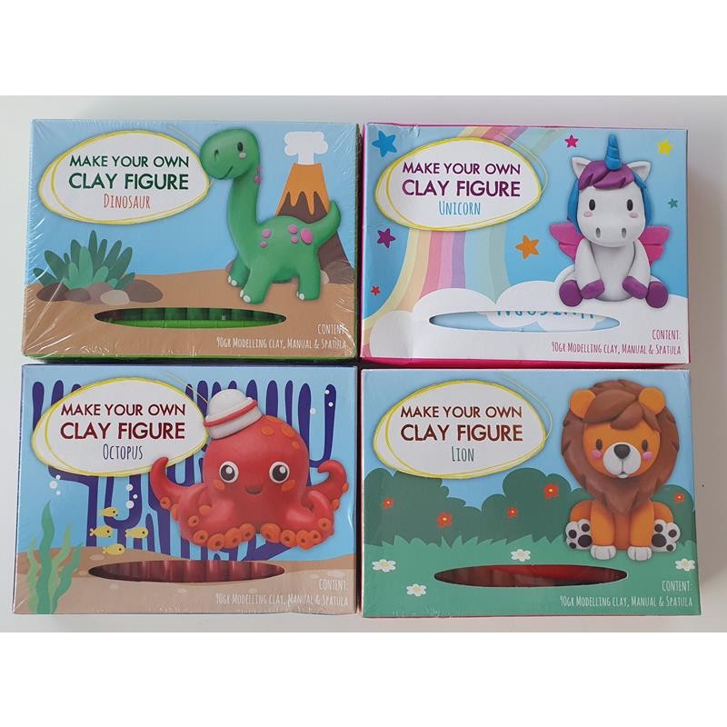 Maak Je Eigen Kleifiguur, 90gr Klei En Spatel