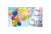 Cadeau-enveloppen geld/ballonnen pak a 10 stuks
