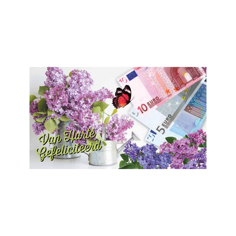 Cadeau-enveloppen geld/bloemen pak a 10 stuks