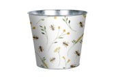 Esschert Design Pot de fleur avec imprimé abeille Ø16x14cm