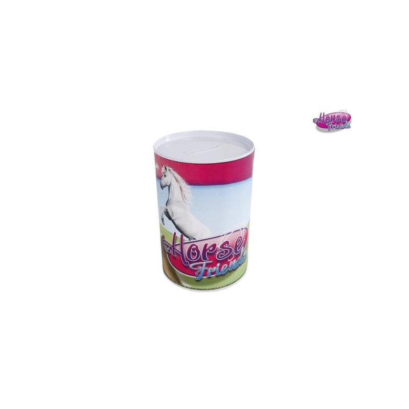 Horse Friends Spaarblik Ø8x12cm
