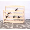 Wijnrek Van Grenenhout Voor 28 Flessen 73,5x88,5x28cm (hxbxd) Blank Hout